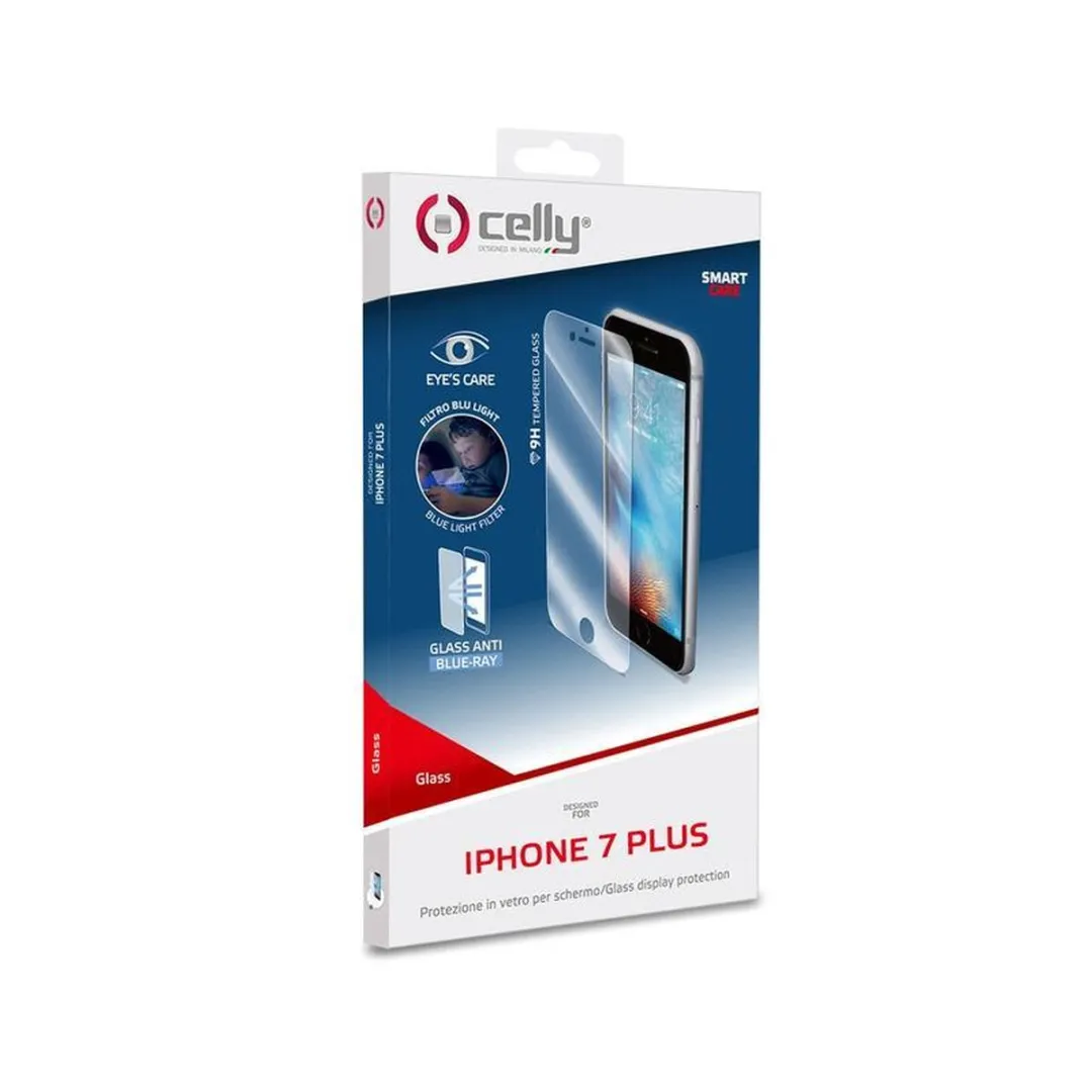 Celly Tempered Glass Screen Protector iPhone 7 Plus/8 Plus