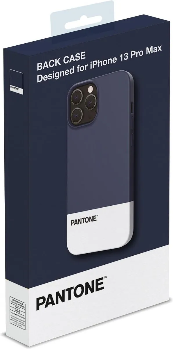 Celly Pantone Design Silicone Hoesje iPhone 13 Pro Max PT-PC1009 - Blauw