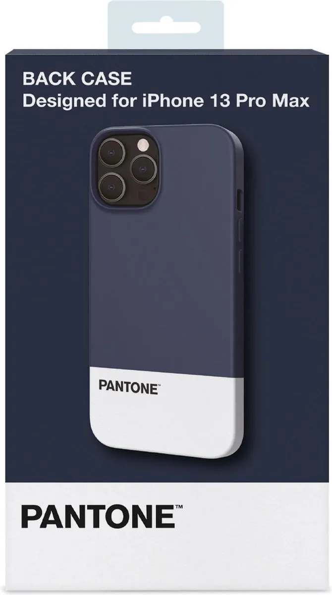 Celly Pantone Design Silicone Hoesje iPhone 13 Pro Max PT-PC1009 - Blauw