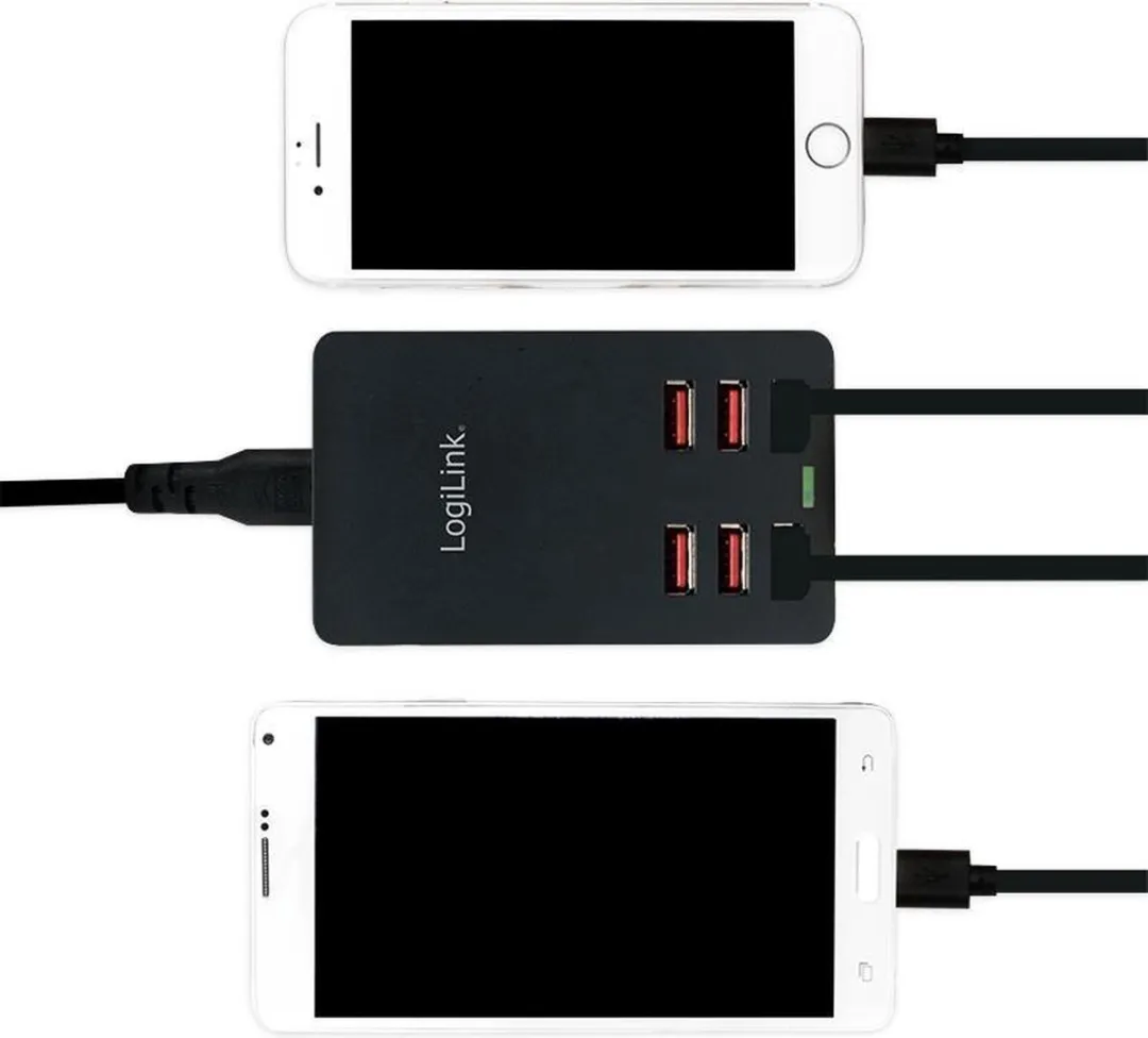 Logilink PA0139 USB-oplader 6400mA - 6x USB-A - Zwart - afbeelding 6 van 6