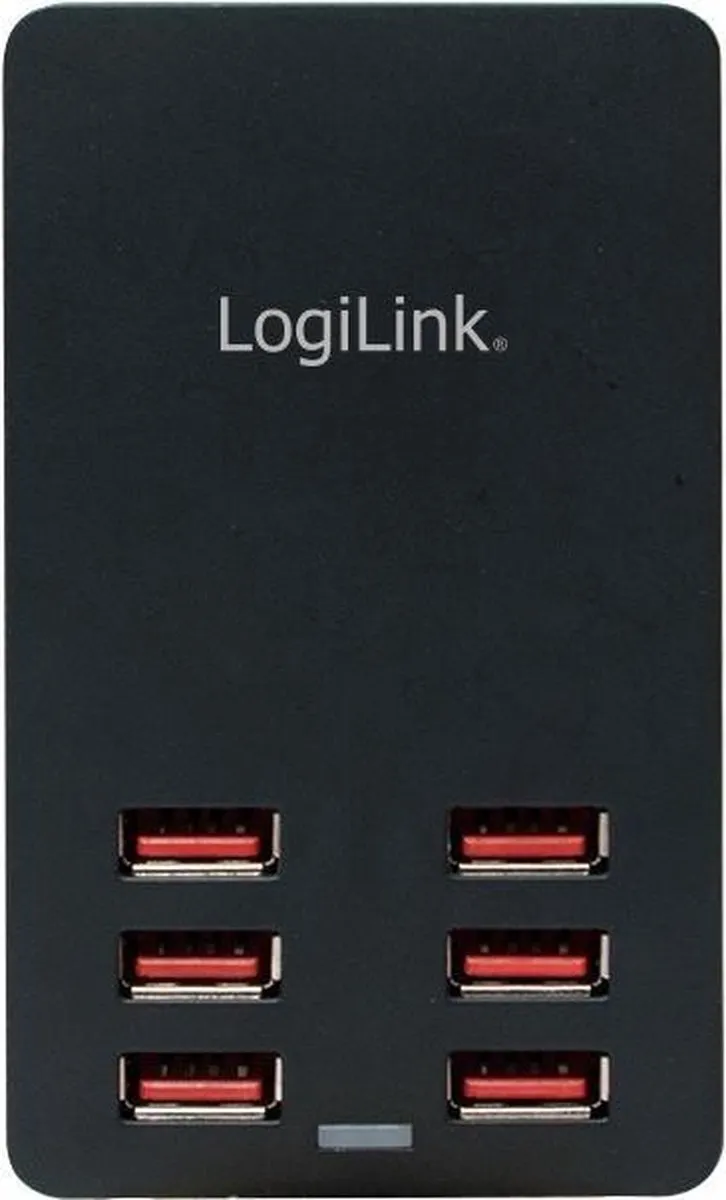 Logilink PA0139 USB-oplader 6400mA - 6x USB-A - Zwart