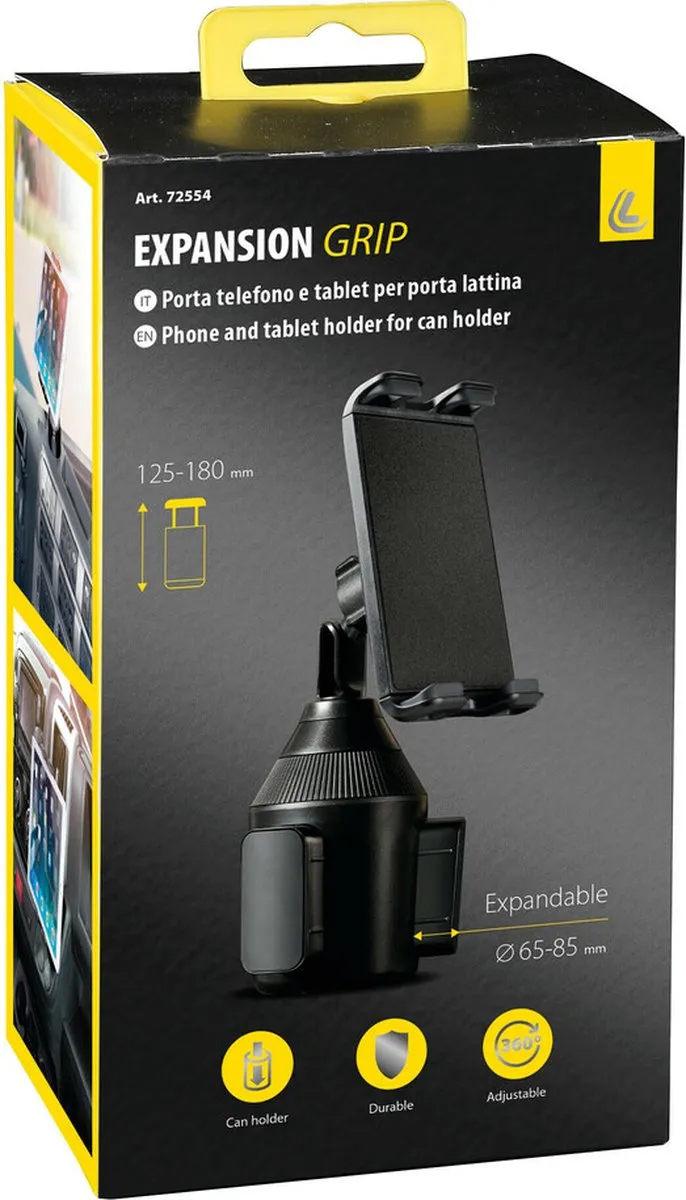 Lampa Expansion Grip Telefoon/Tablet Houder 42.72554 - Zwart - afbeelding 6 van 6