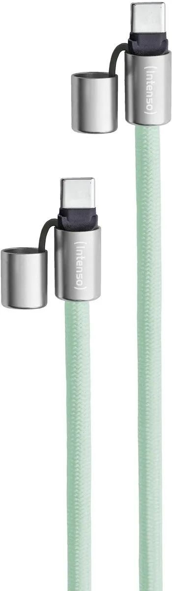 Intenso USB-C naar USB-C Oplaadkabel 60W 1,65m - Groen - afbeelding 6 van 6
