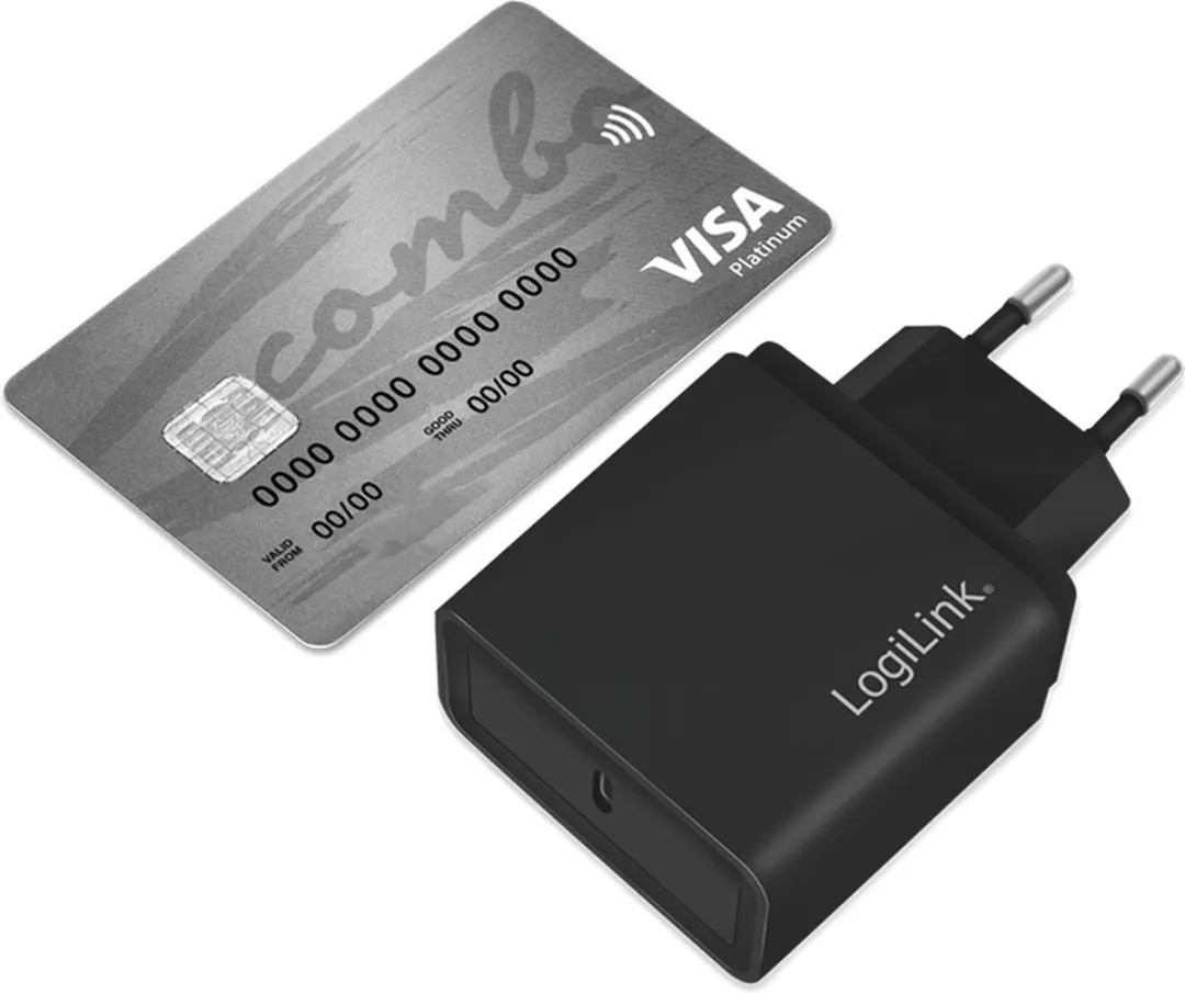 Logilink USB-oplader 18W USB-C PD - Zwart