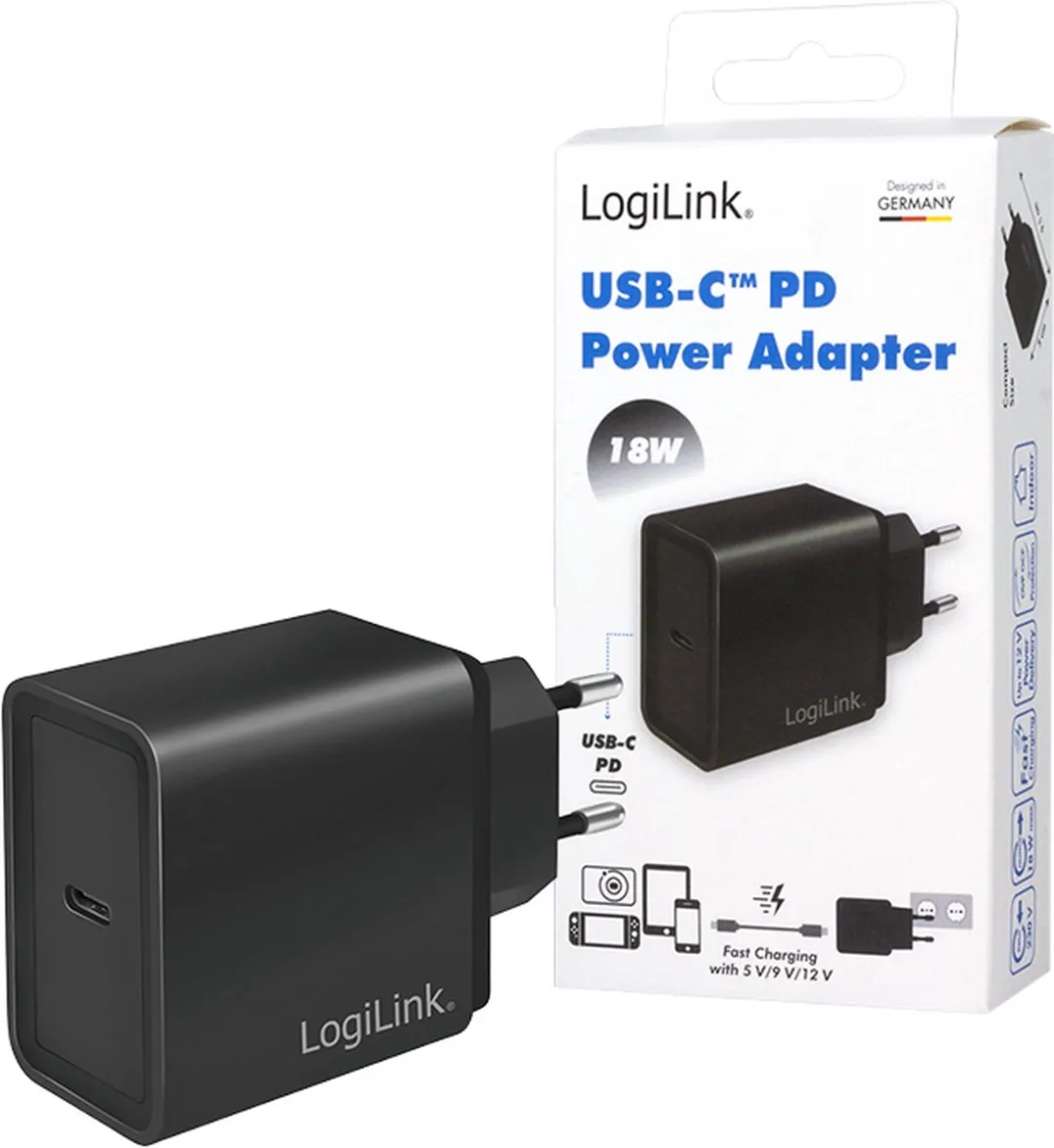 Logilink USB-oplader 18W USB-C PD