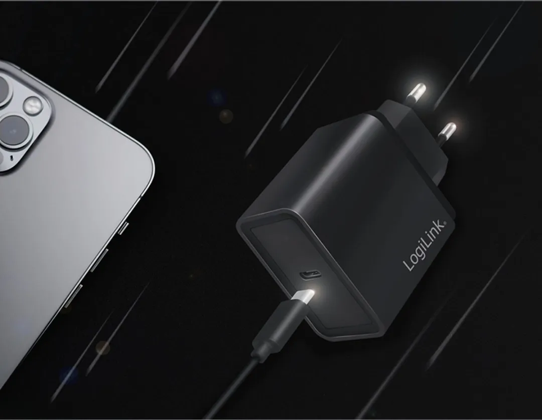 Logilink USB-oplader 18W USB-C PD - Zwart