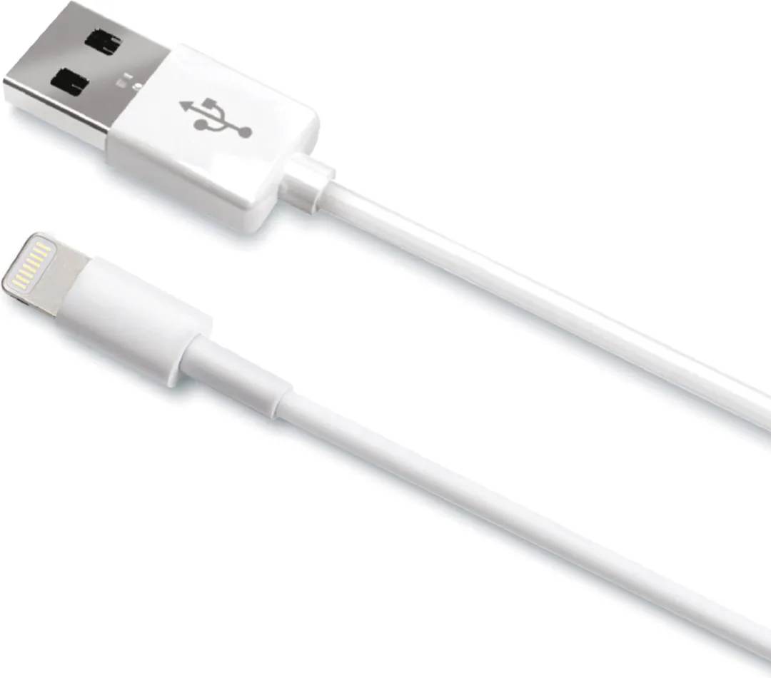 Celly USB-A naar Lightning Kabel 1m - Wit