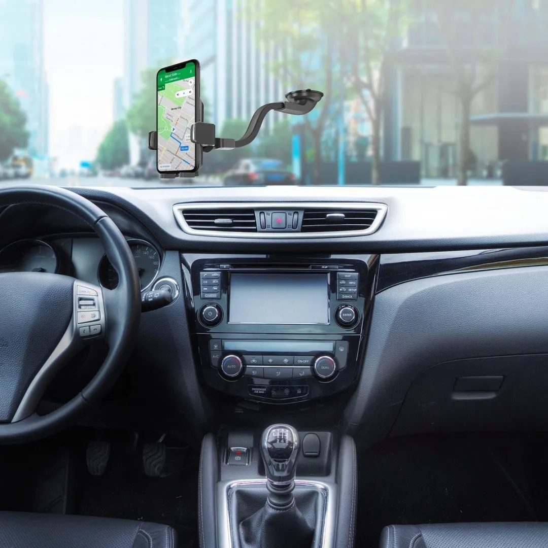 Celly Flex Plus Telefoonhouder 360° - Zwart - afbeelding 6 van 6