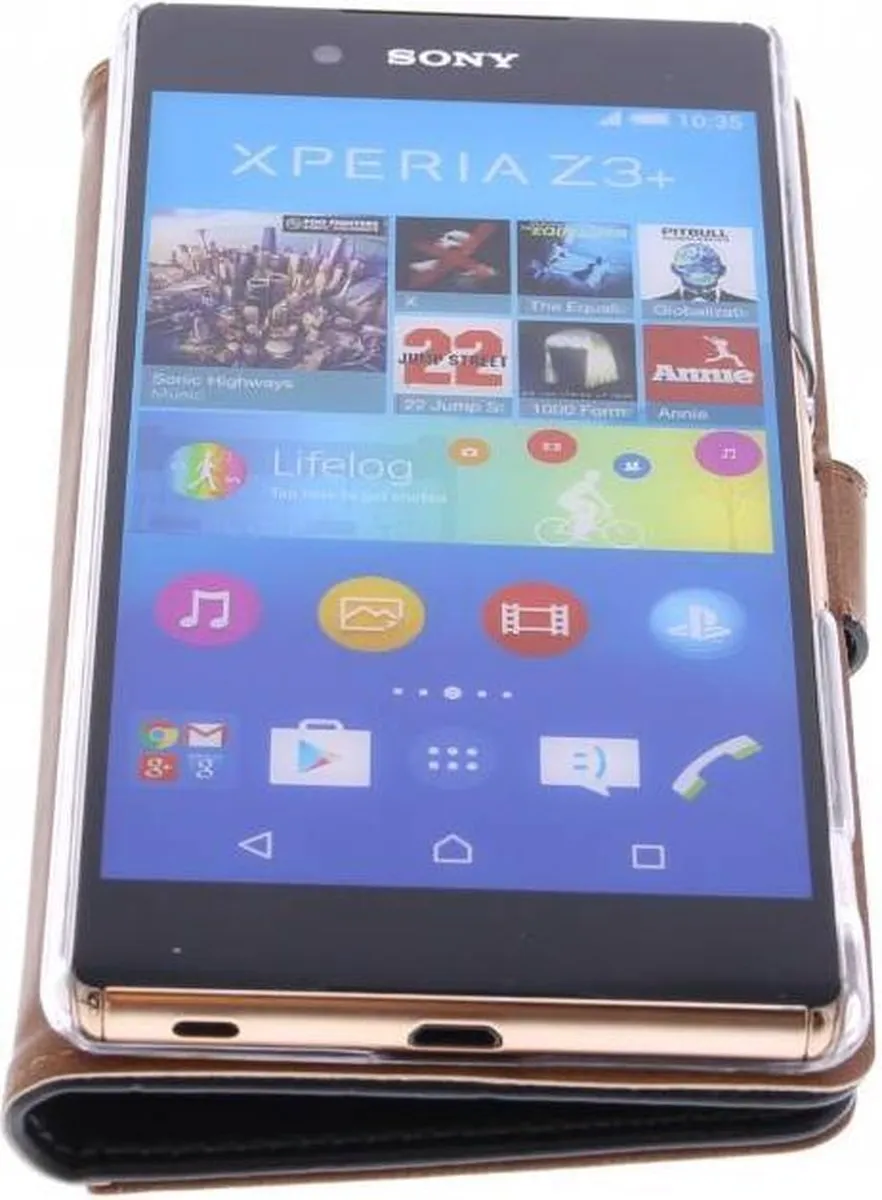 Celly Wally PU Hoesje - Sony Xperia Z3 - Zwart - afbeelding 4 van 6