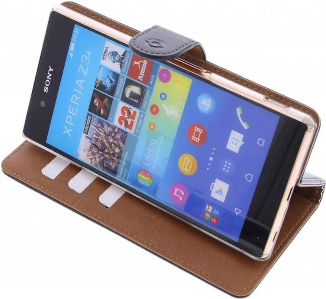 Celly Wally PU Hoesje - Sony Xperia Z3 - Zwart - afbeelding 5 van 6