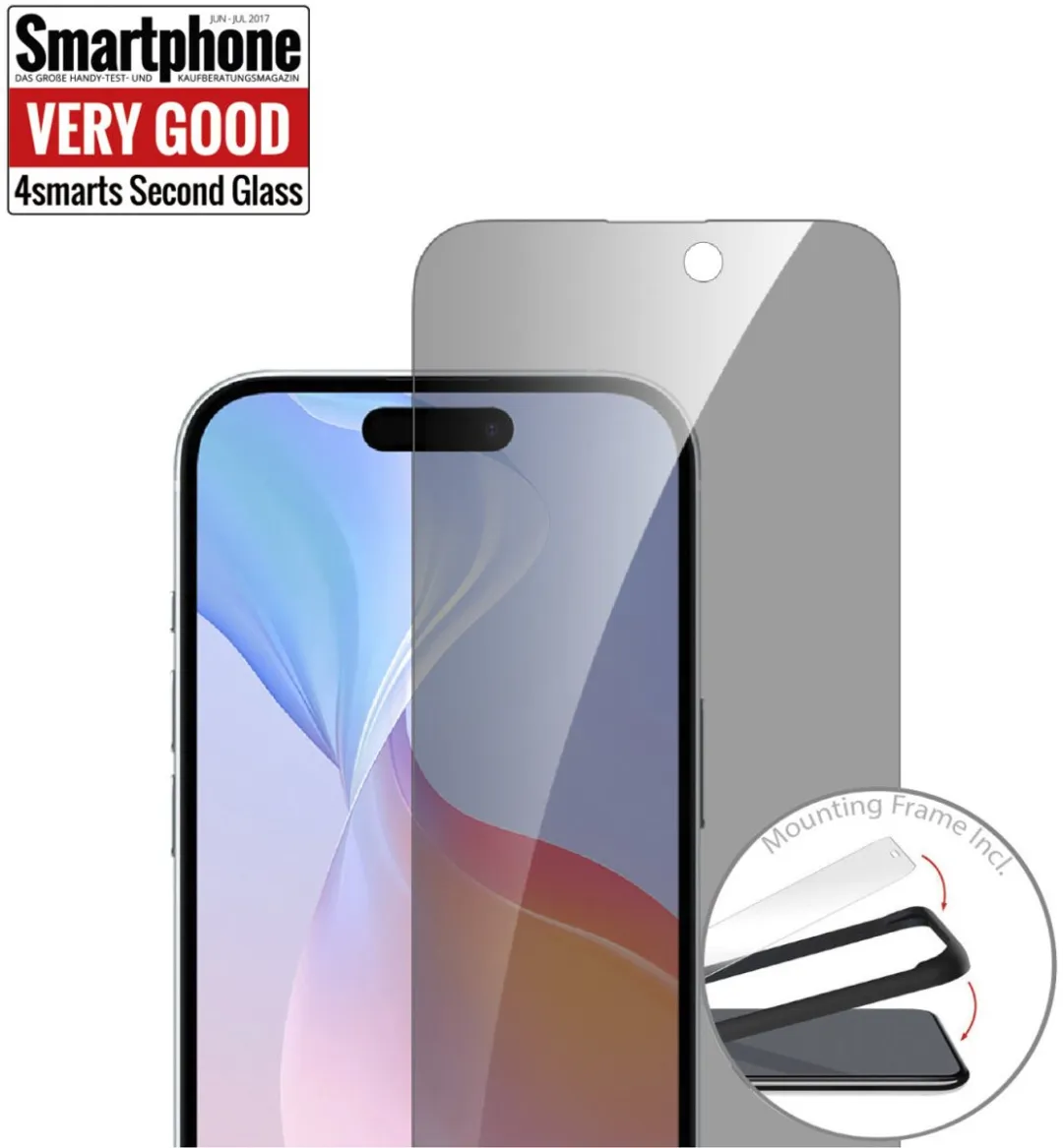 4Smarts Second Glass Privacy-schermbeschermer Apple iPhone Air - afbeelding 6 van 6