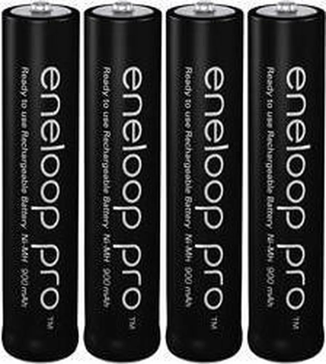 Panasonic Eneloop Pro AAA Oplaadbare Batterijen - 930mAh - 4 Stuks