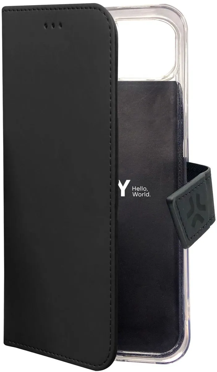 Celly Wally Bookcase Hoesje - Samsung Galaxy S23 FE - 3 Pasjes - Zwart - afbeelding 6 van 6