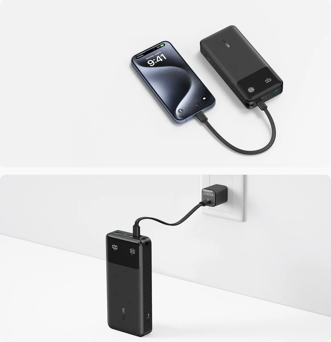 Anker Powerbank A1384G11 20.000mAh - 30W - Zwart
