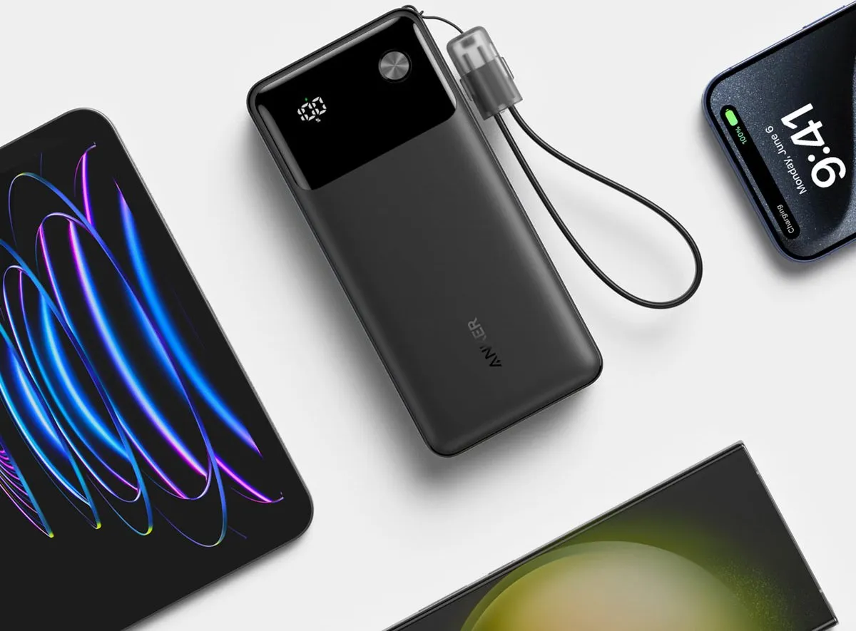 Anker Powerbank A1384G11 20.000mAh - 30W - Zwart - afbeelding 6 van 6