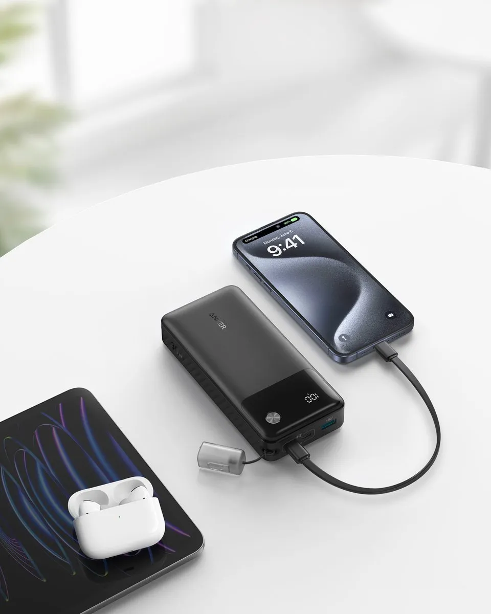 Anker Powerbank A1384G11 20.000mAh - 30W - Zwart