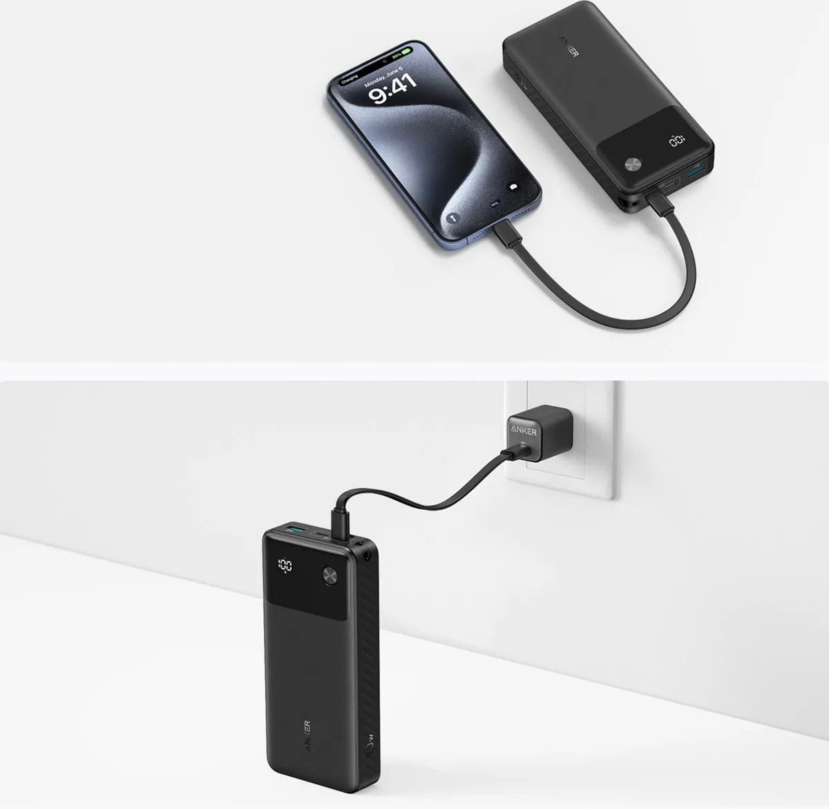 Anker Powerbank A1384G11 20.000mAh - 30W - Zwart