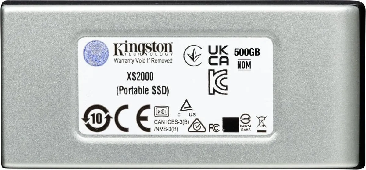 Kingston XS2000 SXS2000/2000G Portable SSD 2TB - Zilver