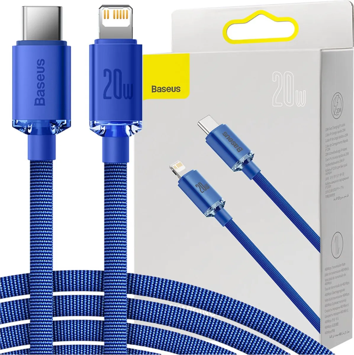Baseus Crystal Shine Series USB-C Lightning Kabel 20W 2m