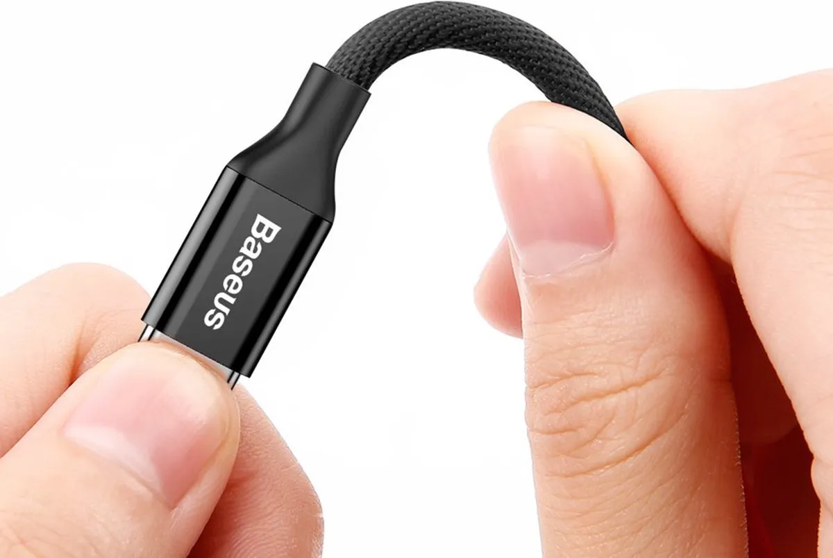 Baseus Yiven CALYW-A01 USB/Lightning Kabel 1,8M - Zwart