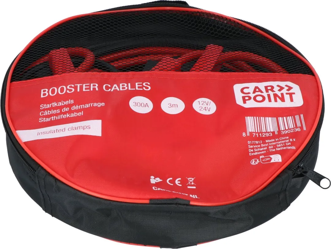 Carpoint Startkabel 300A - 14mm - Zwart/Rood