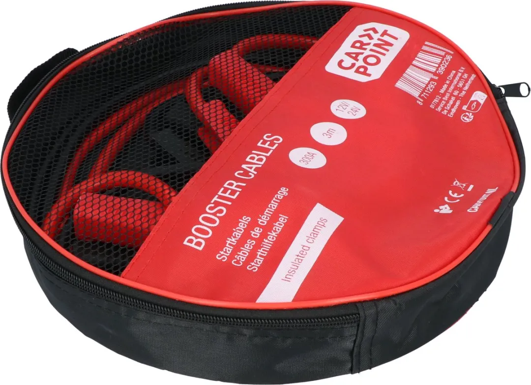 Carpoint Startkabel 300A - 14mm - Zwart/Rood