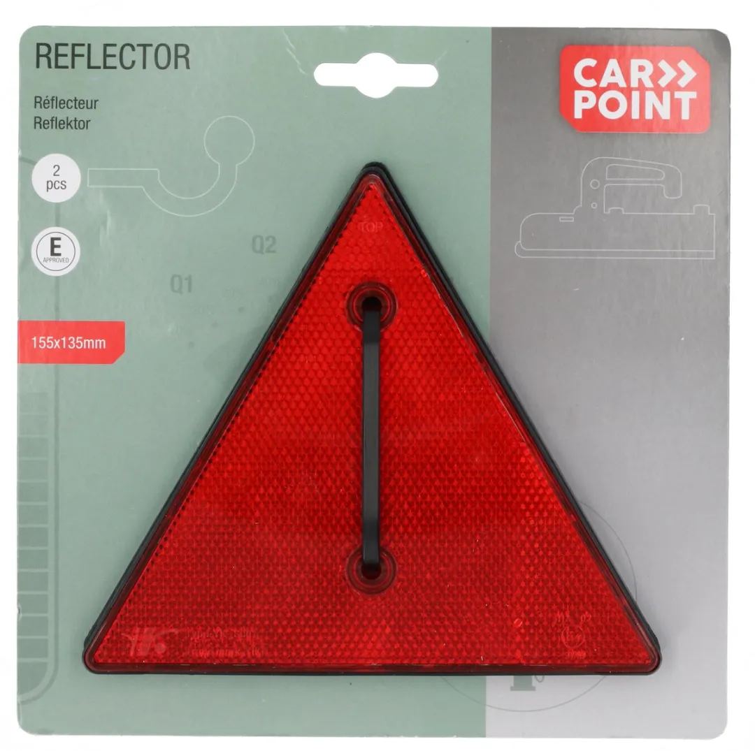 Carpoint Lengtedriehoeken - Rood - 2 Stuks - afbeelding 5 van 6