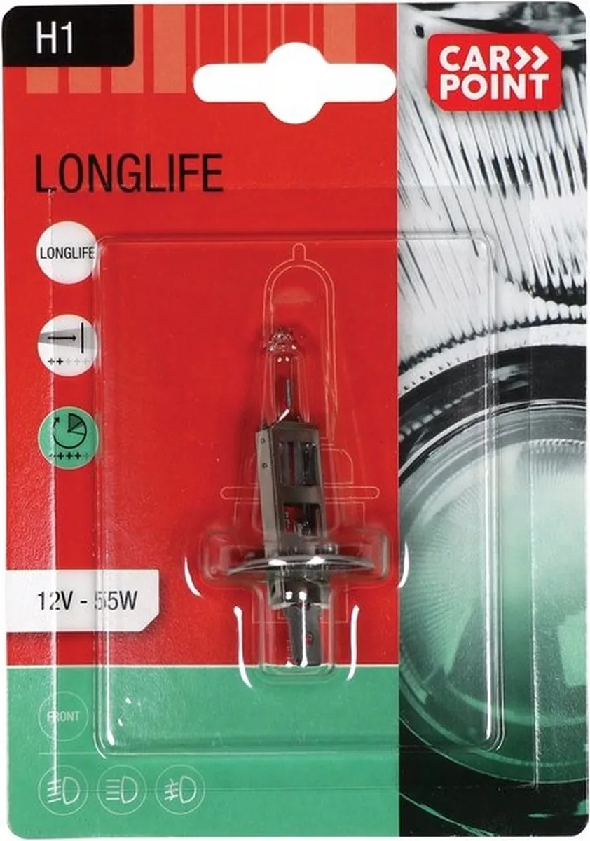 Carpoint Longlife H1 Autolamp 55W - Helder Wit - afbeelding 5 van 6