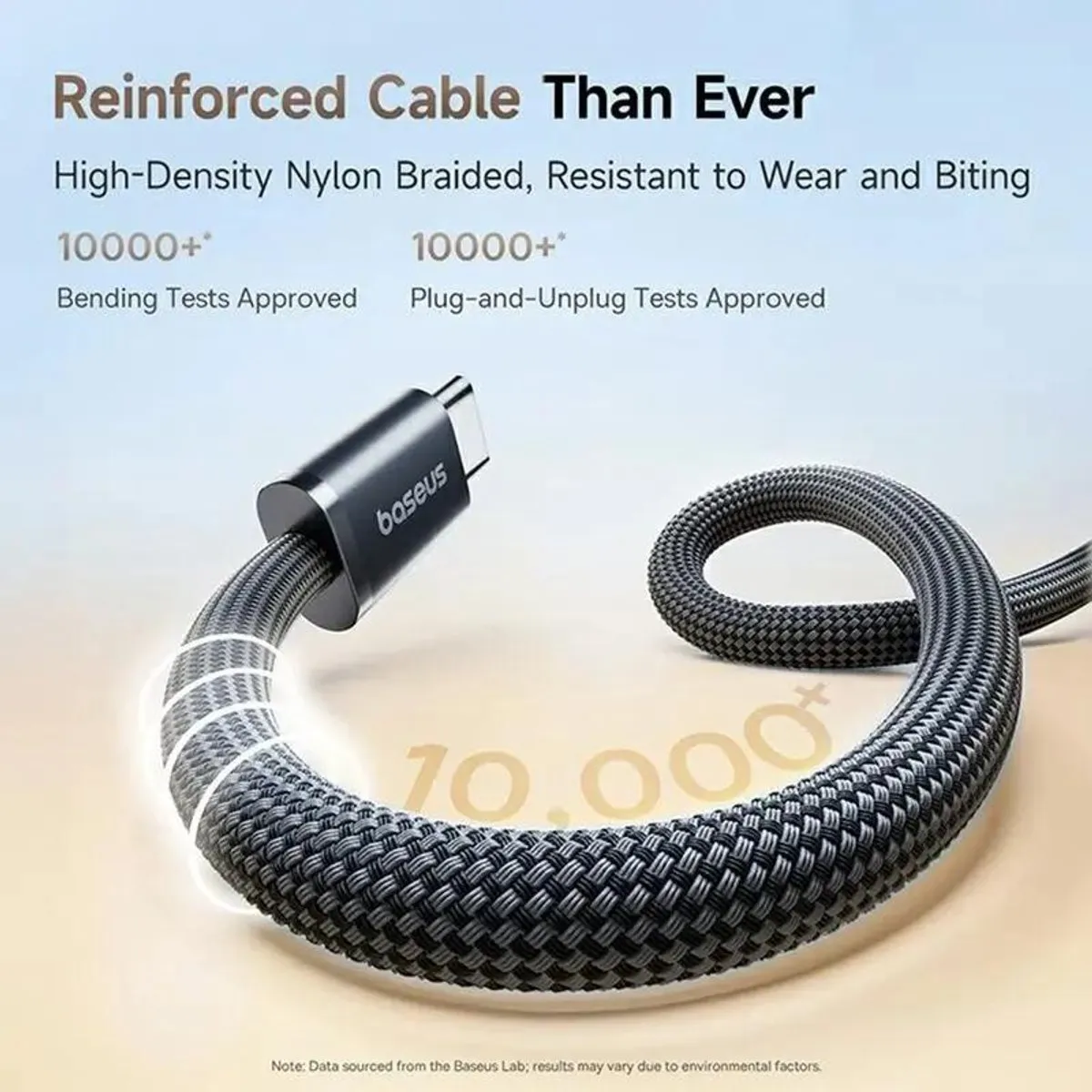 Baseus Dynamic 4 Pro USB-C Kabel 100W - 1M Zwart