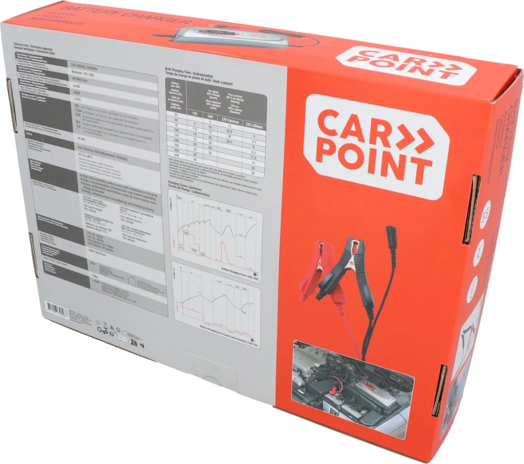 Carpoint BX-5M Acculader 12V/24V - 25A - Volautomatisch - afbeelding 6 van 6