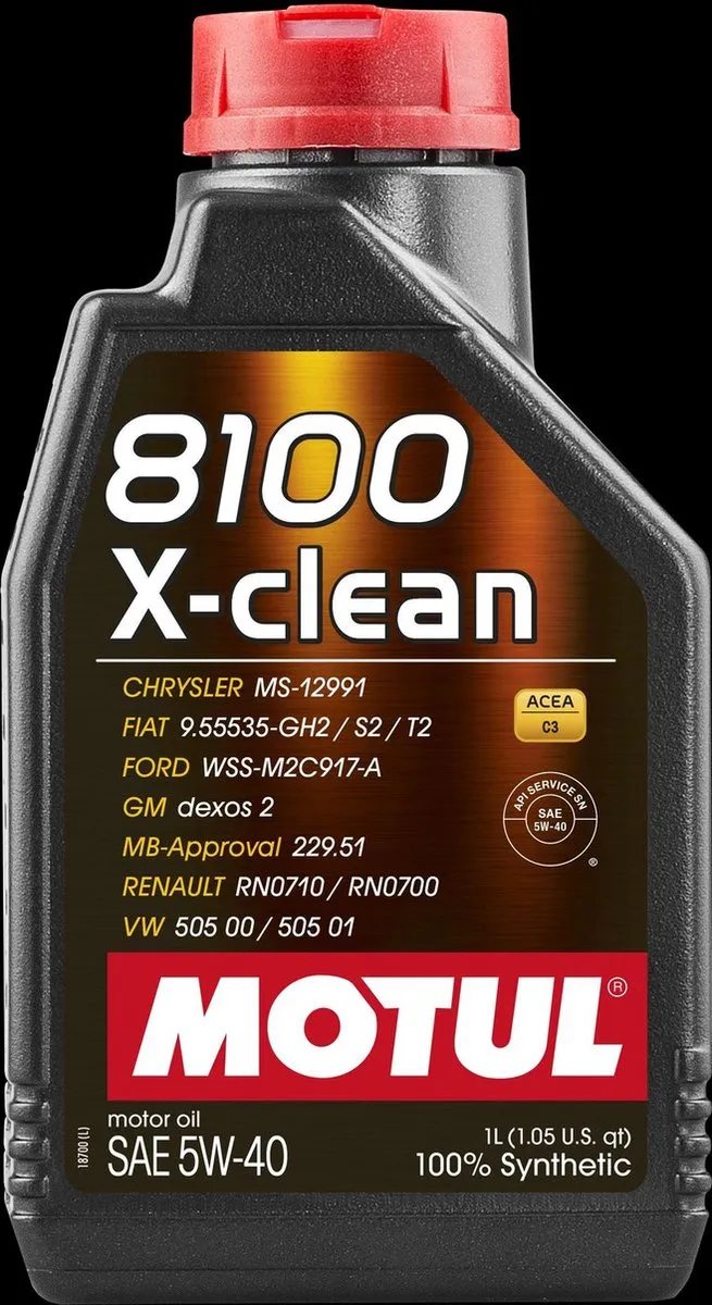 Motul 8100 X-Clean 5W40 - 1L
