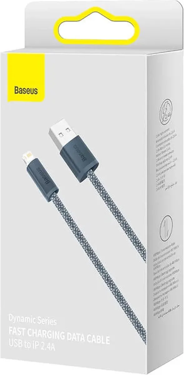 Baseus 0267 USB-naar-Lightning Kabel - Grijs - afbeelding 6 van 6