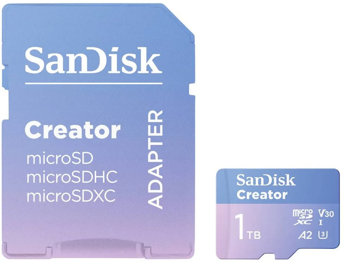 SanDisk Creator microSDXC SDSQXAV-1T00-GN6MS 1TB - A2 U3 V30