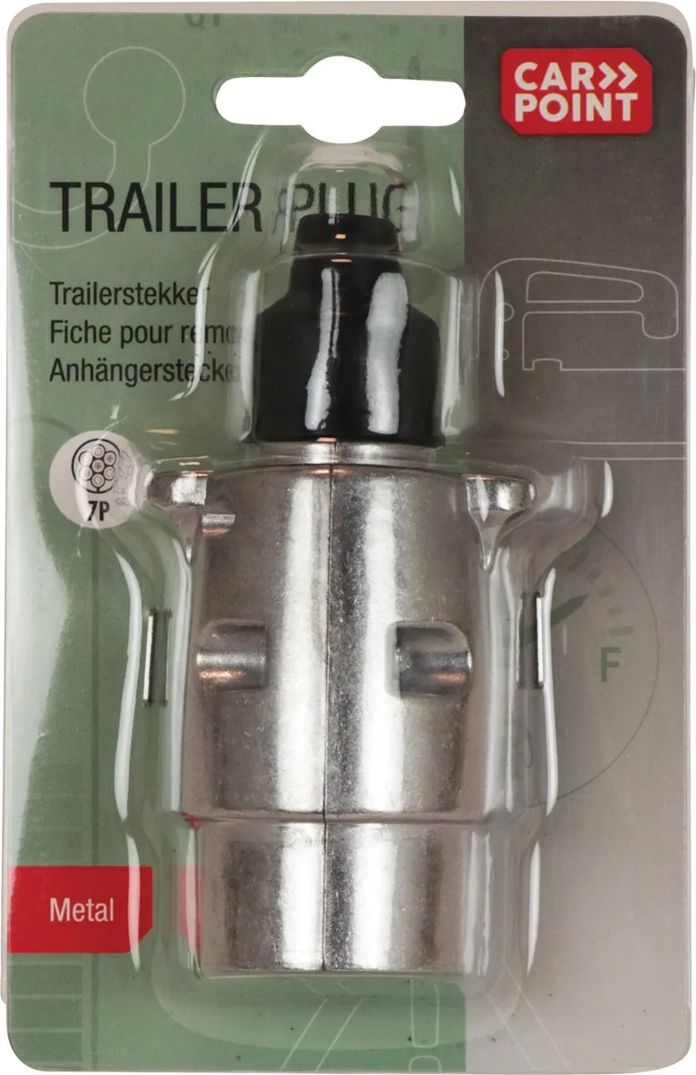 Carpoint 7-polige Stekker Aanhanger - Zilver