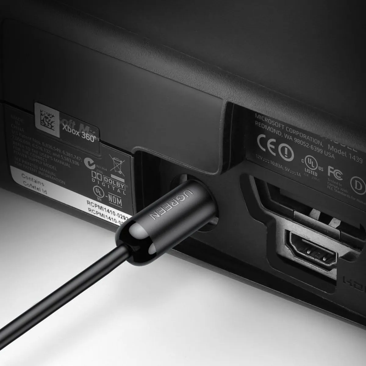 UGREEN Toslink SPDIF Optische Audiokabel 1,5m - Grijs