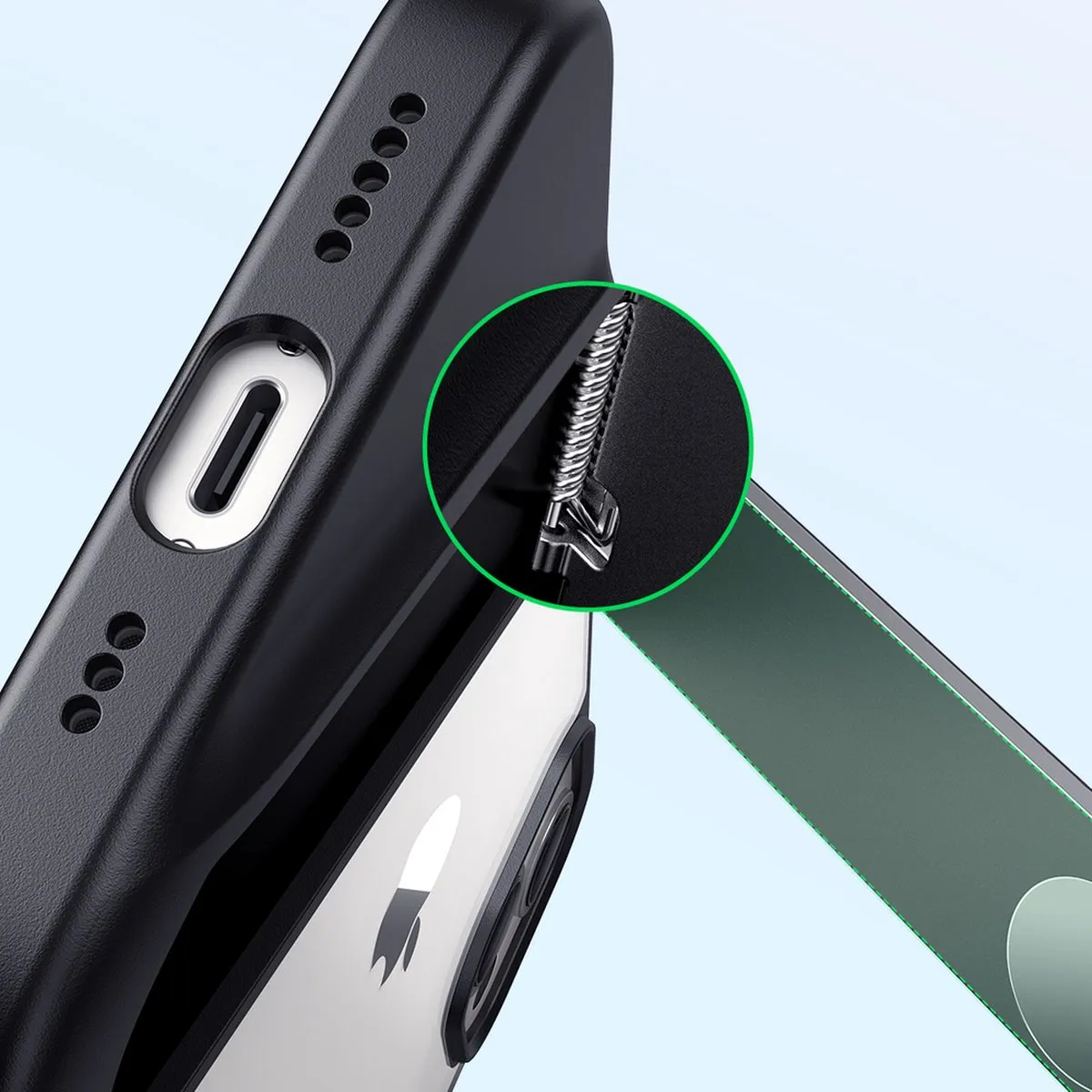 Ugreen Fusion Kickstand Hoes iPhone 13 Pro - Zwart - afbeelding 2 van 6