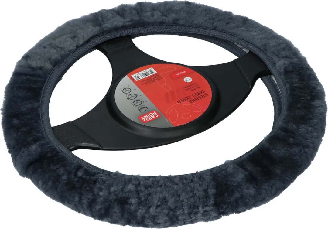 Carpoint Stuurhoes Schapenvacht Antraciet - 37-39cm - afbeelding 6 van 6