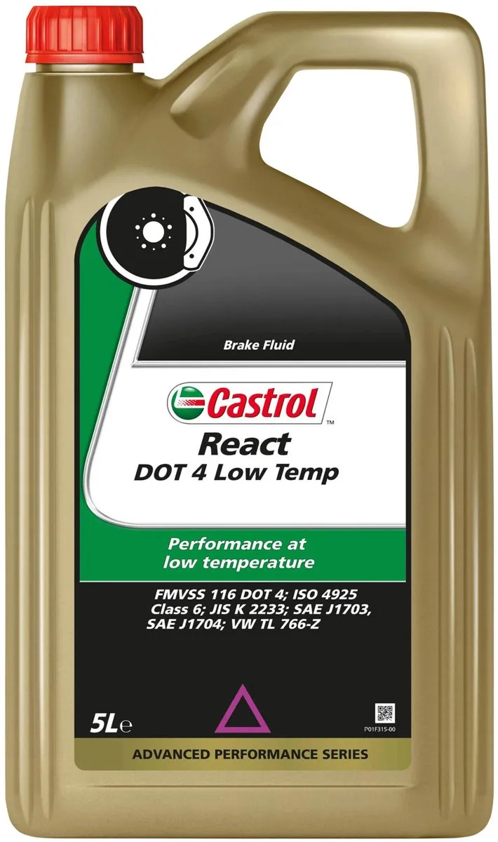 Castrol React DOT4 Low Temp Remvloeistof 5L