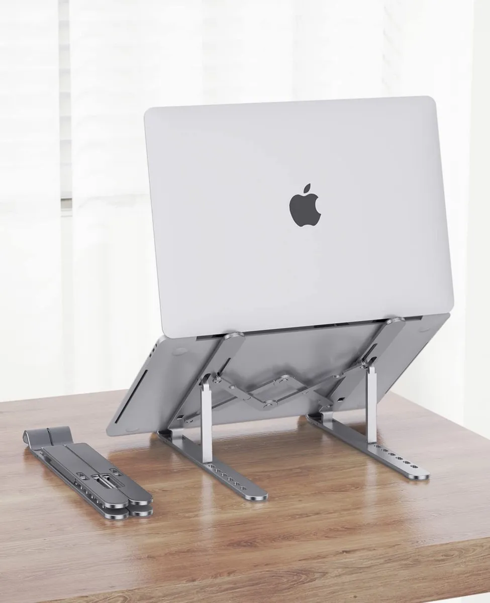 ORICO Laptopstandaard 17 Opvouwbaar Aluminium - Zilver - afbeelding 6 van 6