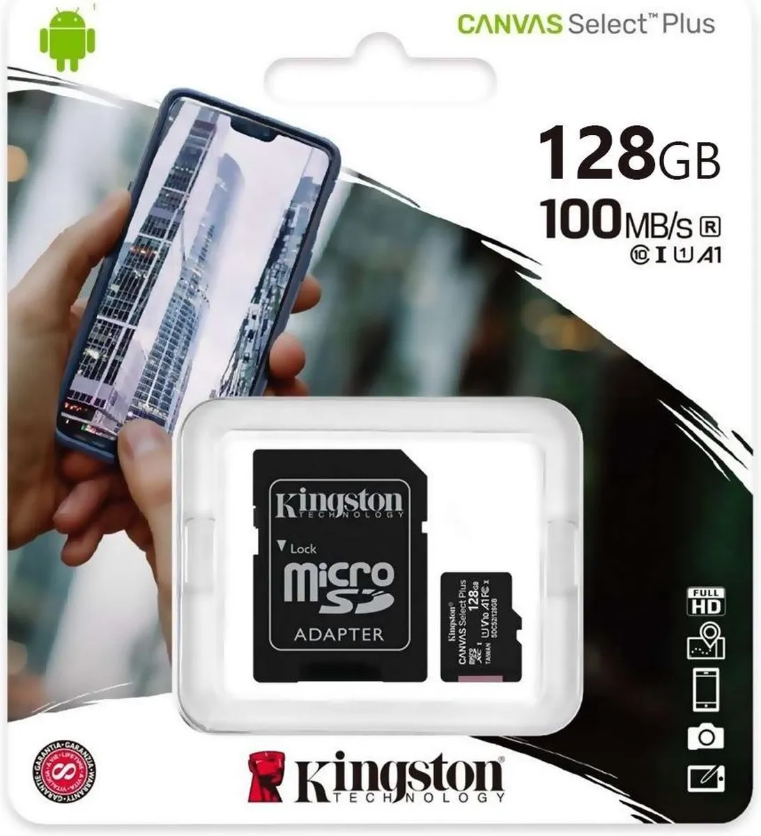 Kingston Micro SD 128GB Geheugenkaart