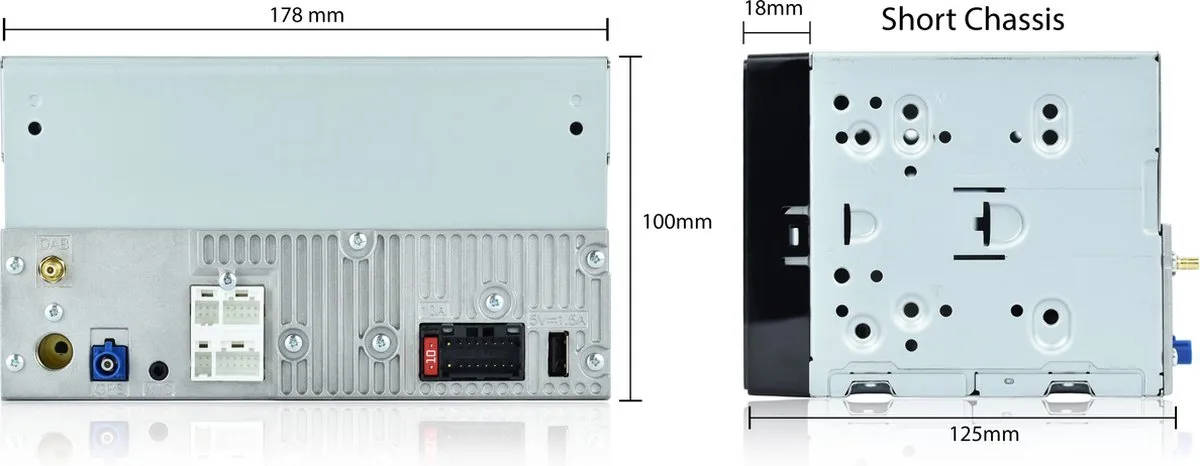 Pioneer SPH-DA360DAB Multimedia Autoradio - 6.8" Touchscreen - DAB/DAB+