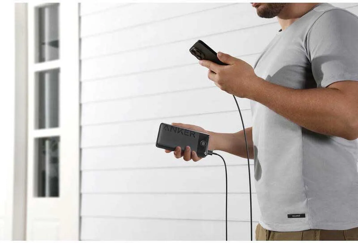 Anker PowerCore 20.000mAh 15W Powerbank - 2x USB - Zwart - afbeelding 6 van 6