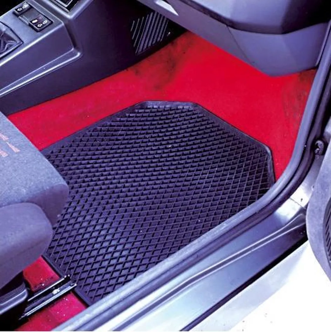 Carpoint Schaalmat Rubber 55x45cm - Zwart