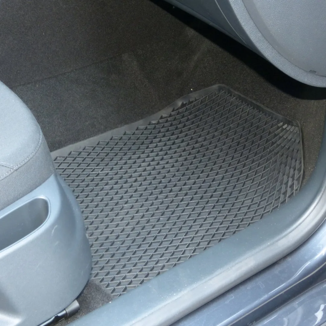 Carpoint Schaalmat Rubber 55x45cm - Zwart