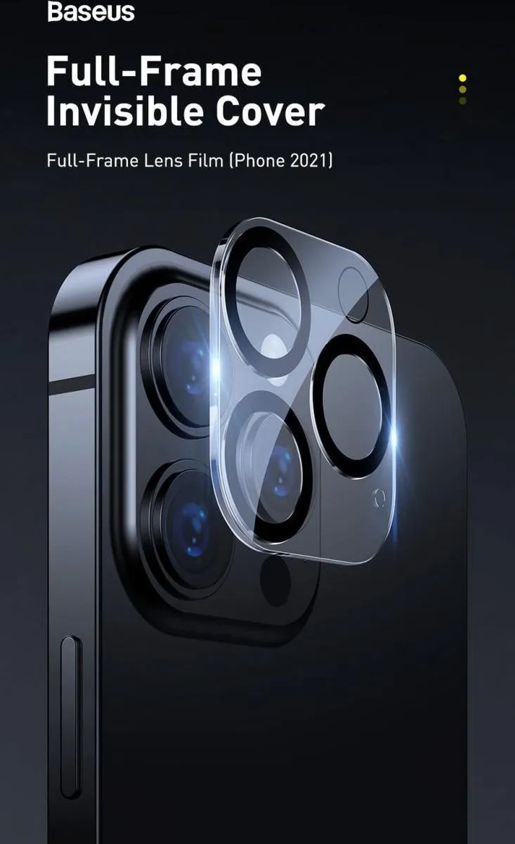 Baseus Camera Lens Protector iPhone 13 Pro/Max - 2 Stuks