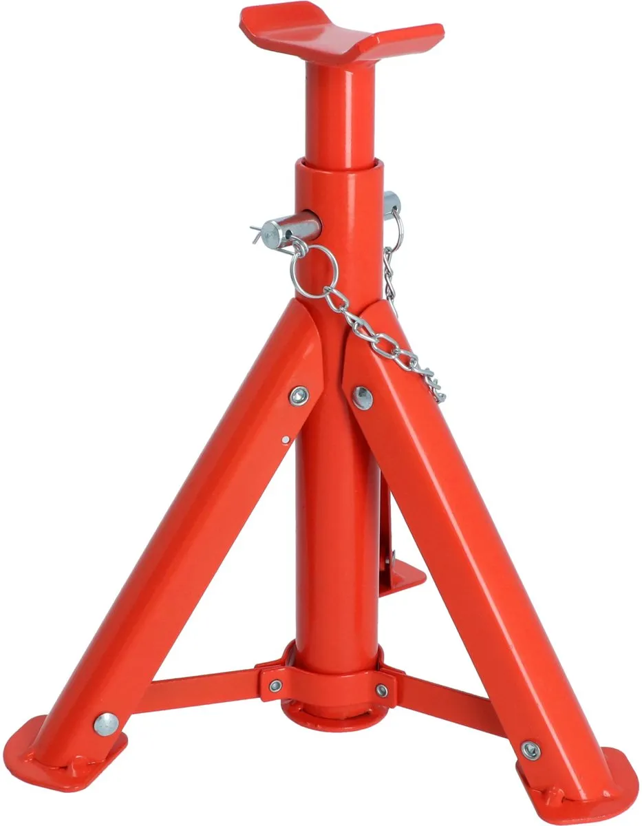 Carpoint Inklapbare Assteun - 2000kg - 3-voudig verstelbaar - Rood