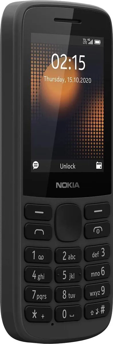 Nokia 215 4G Dual SIM - 2.4" - 128MB - 32GB - Zwart