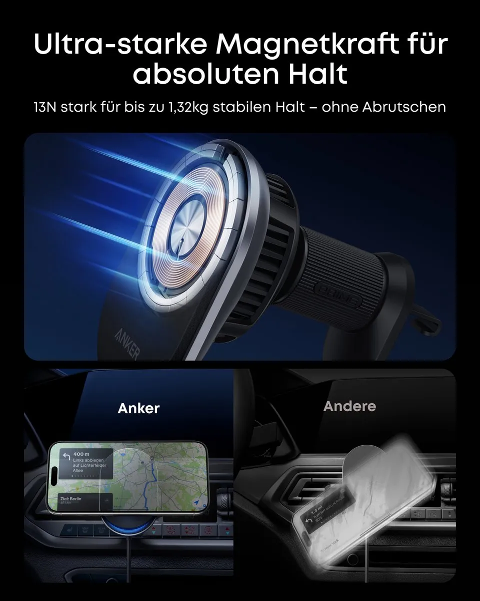 Anker Prime B2933H11 MagSafe Autolader 25W - Zwart - afbeelding 6 van 6