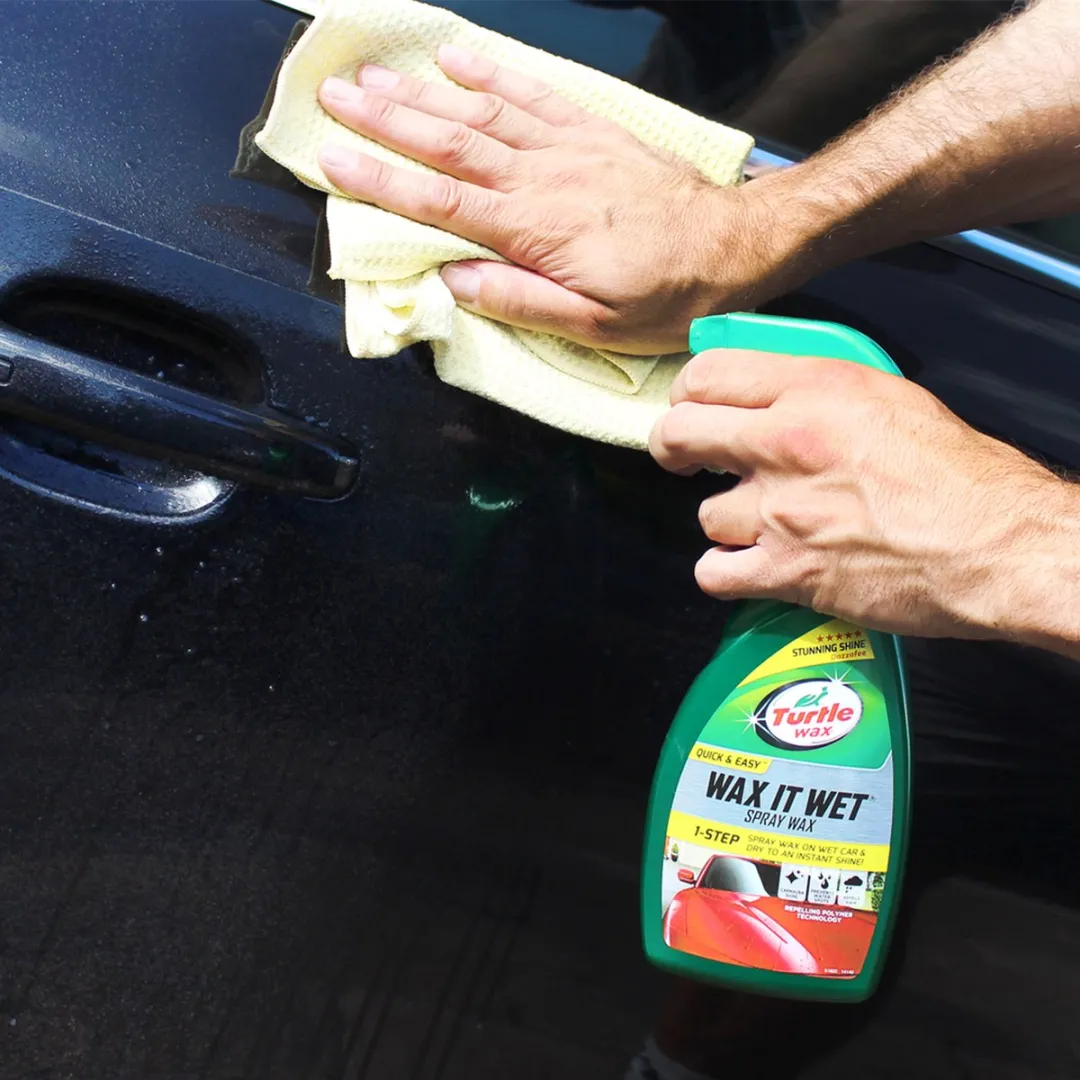 Turtle Wax Green Line Wax & Dry - Waxen terwijl auto aan het drogen is – Tijdbesparend - Geeft een diepe glans & bescherming - 500ml