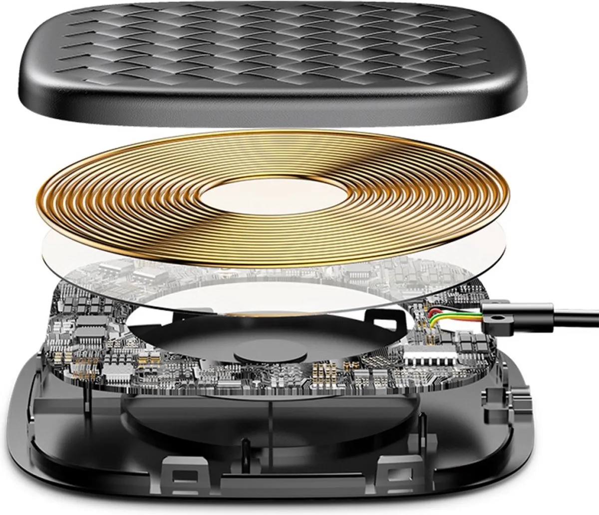Baseus BV Draadloos Qi Oplaadpad 10W - Zwart